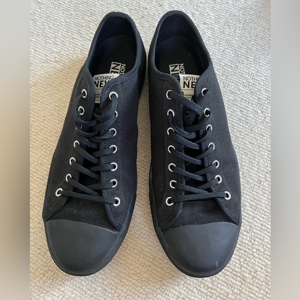 Nothing New Women’s Classic Low Top Black Shoes- Size 11 (New)